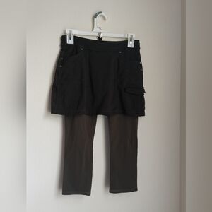 Athleta Skirt Leggings Women XS Charcoal Casual Academia Gothic